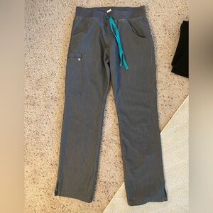 Gray Figs scrubs bottoms in size small petite